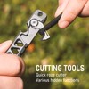 TISUR Titanium EDC Pry Bar, Keychain Pry Bar Multitool With