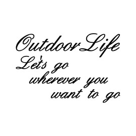 [KAIMIRU STORE] Hiace Jimny Cursive Light Car Van Universal Car Sticker Decal Sticker Outdoor Camping (k-434 Black)