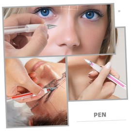 STOBOK 1 Set Refill Eyebrow Pencil Eyebrow Pen Tattoo Stencil Markers Pen Eyebrow Mapping Pen Multi-functional Pen Pen Marking Pen Plastic