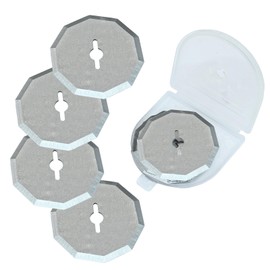 HARSKIYER 4 Pcs Rotary Blades Compatible with WX082L Zipsnip Cordless Electric Scissors, 1-1/2 Inch Cutter Blades Replacement Fits RC2600K, RC2601, RC2602, WX080L, WX081L with Screwdriver