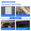 2PC WB34X25406 Replacement Microwave Vent Grille for GE 4465386, AP6040821,