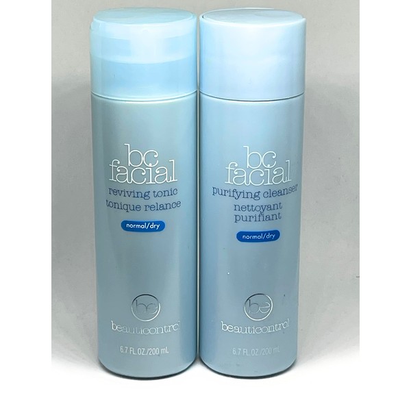 Beauticontrol BC Facial Reviving Tonic & Purifying Cleanser for Normal/Dry
