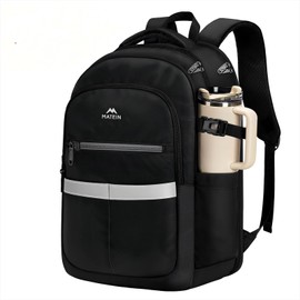 MATEIN Laptop Backpack Men's Work Waterproof Backpack School Backpack Teenager Boys Anti Theft Business Black