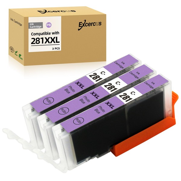 EXCERCUS Compatible Ink Cartridge Replacement for for Canon CLI-281 CLI-281XXL