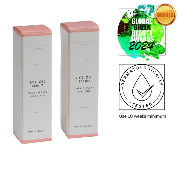 2 x Under Eye Oil For Dark Circles , 10mls