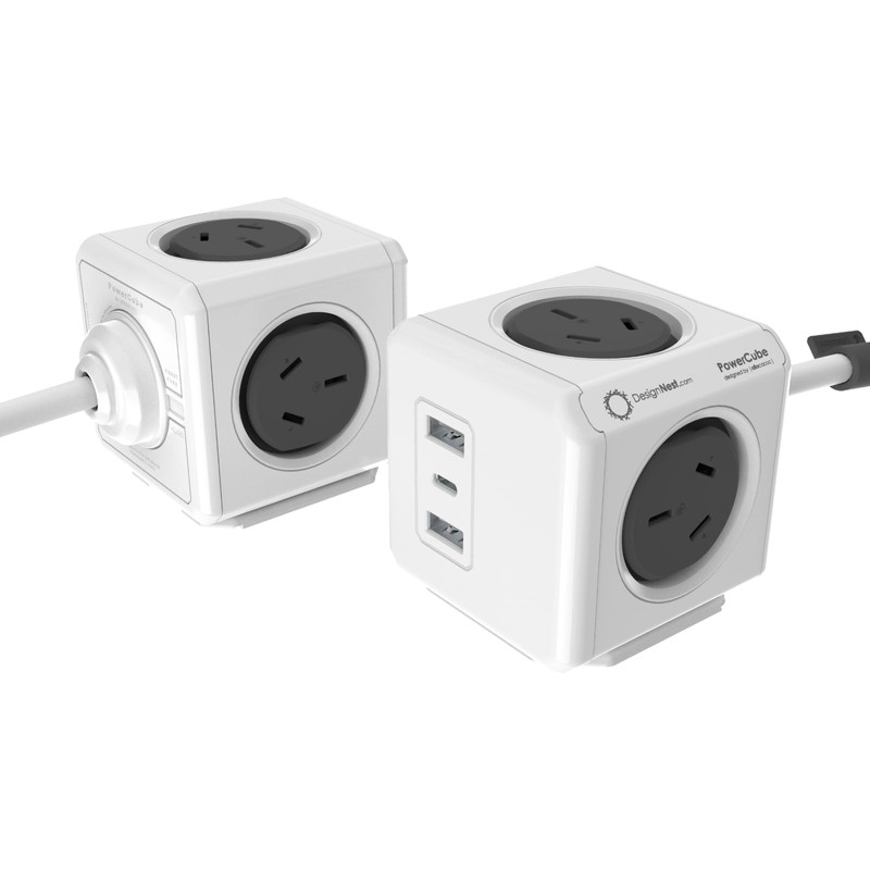 PowerCube 4 Power Outlet 2 USB A and 1 USB