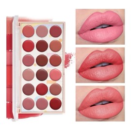 Paleta De Pintalabios De 18 Colores, Lápiz Labial Y ^/