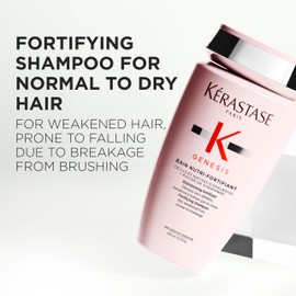 Kerastase Genesis Strengthening Nutri-Fortifiant Shampoo - Hair Repair For Weak or Damaged Hair, Detangles & Hydrates, For Normal to Dry Hair