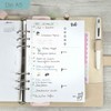 SinnWunder® Notepad with Timeline for 6 Ring Binder A5 (TimeLine)