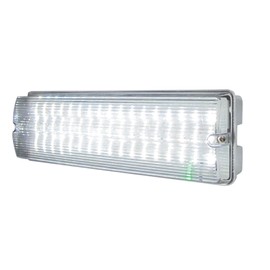 Knightsbridge 230V IP65 6W LED Emergency Bulkhead (maintained/Non-maintained)
