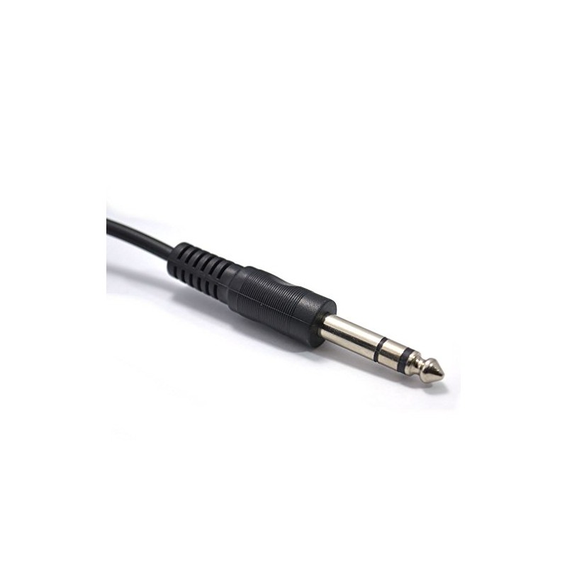 kenable 3.5mm Stereo Jack Plug to 6.35mm TRS Balanced Plug