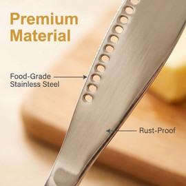 Saiveina 2 Pcs Stainless Steel Butter Knives