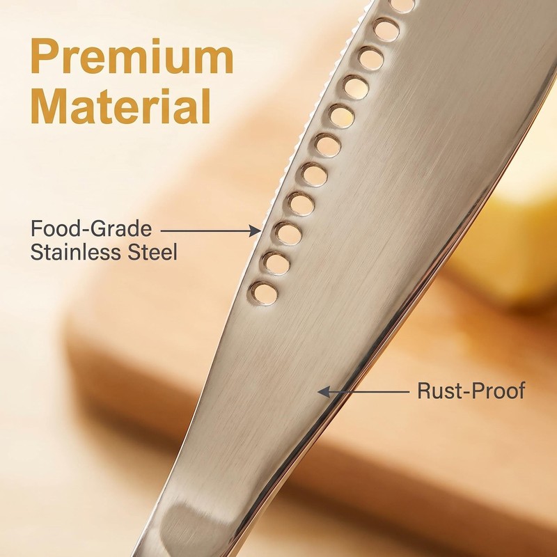 Saiveina 2 Pcs Stainless Steel Butter Knives