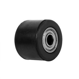 Chain Tensioner Pulley Wheel Guide, Rubber & Iron, Black, Inner Diameter: 8mm, External Diameter: 3.6cm, for Dirt Bike