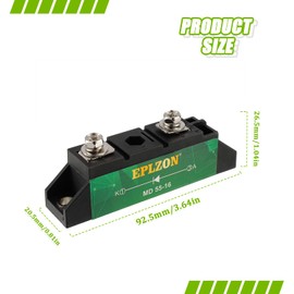EPLZON MD55A(50A) Solar Diode Blocking Diode One Way Diode Reverse Diode Peak Voltage 1600V for Solar Charge Controller and Photovoltaics