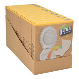 Well Home Set of 12 Absorbent Toilet Sheets Colored Polyester 10 x 25 cm