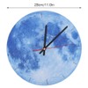 1Pc Moon Design Wall Hanging Clock Silent Watch for Living