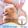 Fur Magic Dematting Comb & Dematting Rake for Dogs Cats