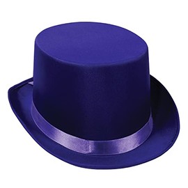 Satin Sleek Top Hat (purple) Party Accessory  (1 count)