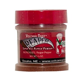 Volcano Dust - Carolina Reaper - 3/4 Oz Spice Jar - The Hottest