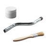Rasaech Reel Mower Sharpening Compound Kit, (1 Compound, 1 Hand
