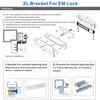 UHPPOTE Z and L Bracket for Inward Door 600-lb Series