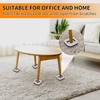 16 PCS Felt Furniture Coasters Caster Cups, Bed Office Chair