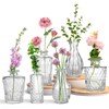 KETWOD Mini Glass Bud Vases - Set of 6 Small