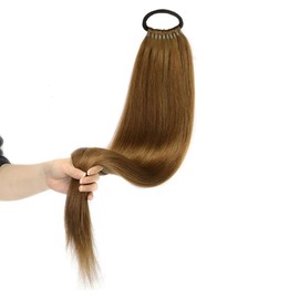 Traziewell Hair Extensions Long Straight Ponytail Hair Extension Natural Soft High Temperature Synthetic Hairpieces for Women, 0428