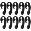 Be In Your Mind 10PCS Black Plastic Hook PVC Car