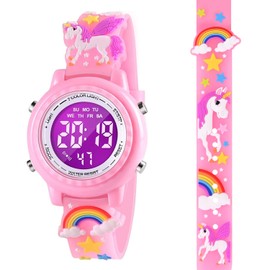 Dotodo Kids Toys for Girls Age 4 5 6 7, Unicorn Watches for Kids Girls Idea Gifts for Kids Age 5-10 Thanksgiving Gifts Holiday Gifts Birthday Toy for 3 4 5 6 Year Old Girl Stocking Stuffers - Pink