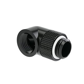 Barrowch G1/4" Male to Female Extender Fitting, 90 Degree Rotary, FBWT90 (Black)