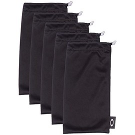 Oakley unisex adult Microbag Sunglass Case, Black/ 5 Pack, One Size US