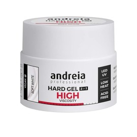 Andreia Professional Profection Hard Gel 2 in 1 Two-Phase Construction Gel Soft White 44 g