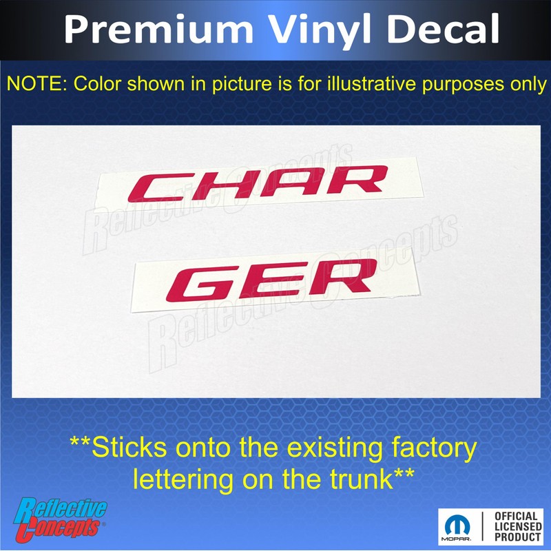 Reflective Concepts - Trunk Badge Overlay Decal - 2006-2014 Charger