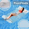 Inflatable Pool Hammock with Glitter, Floating Water Mat, Transparent Air