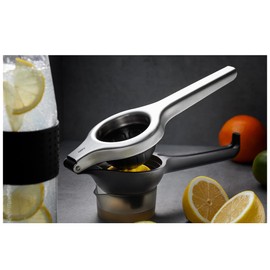 GEFU Lemon Pro Citrus Juicer Black/Silver 27 x 9.7 x 8.7 cm