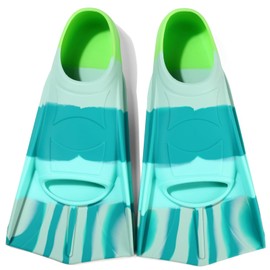 Foyinbet Kids Swim Fins,Short Kids Fins Youth Swimming Flippers for Lap Swimming Training for Children Girls Boys Beginners Small