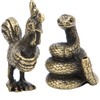 12Pcs Incense Holder Retro Zodiac Household Alloy Home Decoration for