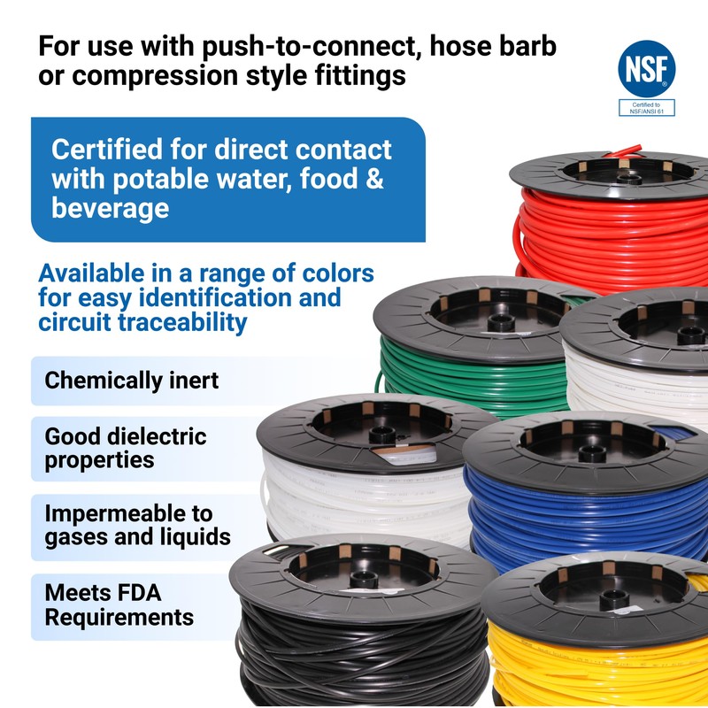 Neo-Pure 3/8" OD LLDPE Polyethylene Tubing – 500 ft Roll