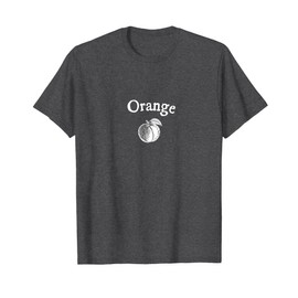 Orange Peach Minimal Art Vintage Inspired T-Shirt