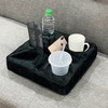 Couch and Bed Cup Holder Pillow, Sofa Refreshment Tray for