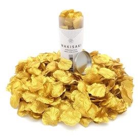 WAKISAKI Aritificial Rose Petals, Deodorized Seperated Ready-to-use, for Wedding Propose Romantic Party Event Decoration (1000 Count, California Gold)