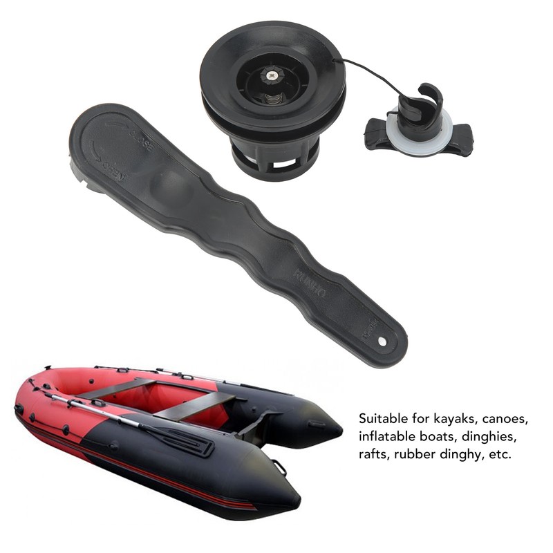 8 Groove Boat Air Valve with Wrench Kit Double Seal