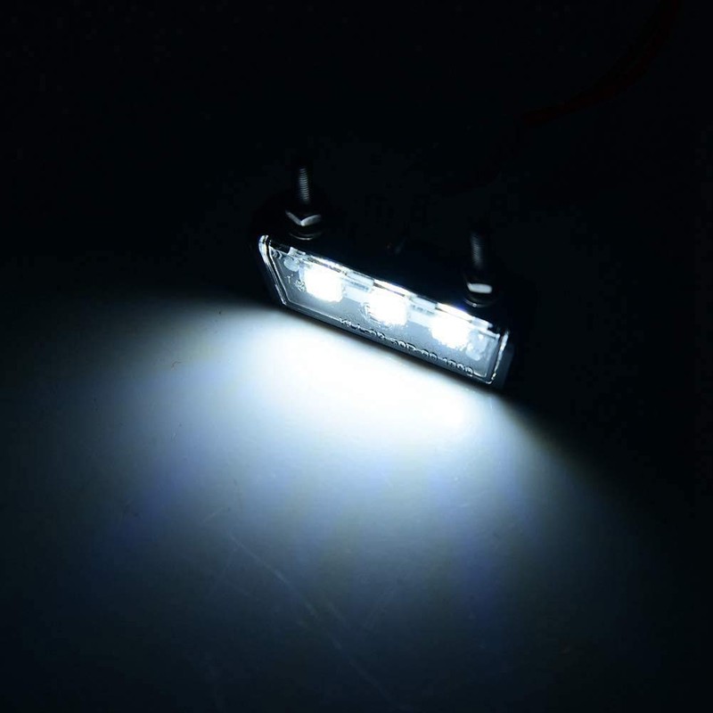 Greluma 1 x Motorcycle License Plate Light 3 SMD LED