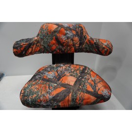 Durafit Seat Covers, Universal Tractor Seat Waterproof Seat Cover in Camo Choose Your camo. (TS135 MC2 Orange)