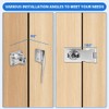Flintronic Keyed Hasp Lock, 3 Inch Door Lock Hasps with