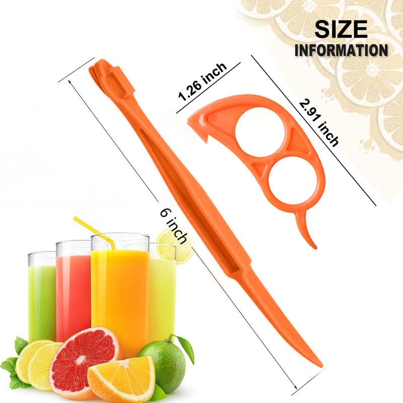 Orange Peeler Tools Citrus Peel Cutter Plastic Fruit Vegetable Slicer