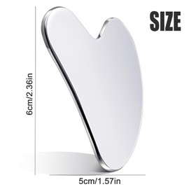 Gua Sha Facial Tool Stainless Steel Massage Tool Gua Sha Facial Scraper Face Massager for Women & Men Smooth Durable Metal Guasha Tool for Face Neck and Body
