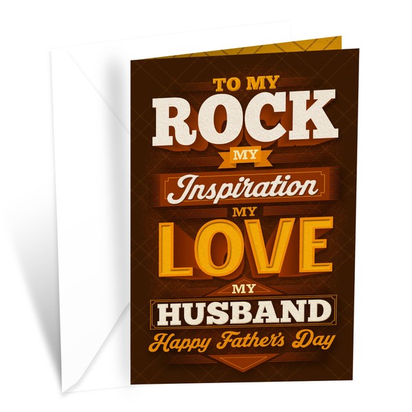 Prime Greetings Husband Father's Day Card, Made in America, Thick